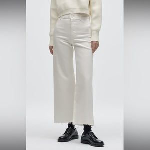 NWT Zara Marine White Wide Leg Jeans
